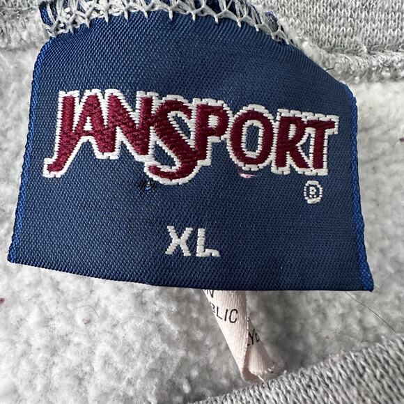 Vintage Jansport Virginia Tech Hokies Sweatshirt Men’s XL Gray Maroon Y2K Crew - Picture 5 of 9